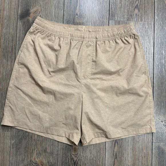chubbies Other - Chubbies Everywear Shorts Mens Large Tan Khaki Heathered 5.5" Inseam Elastic